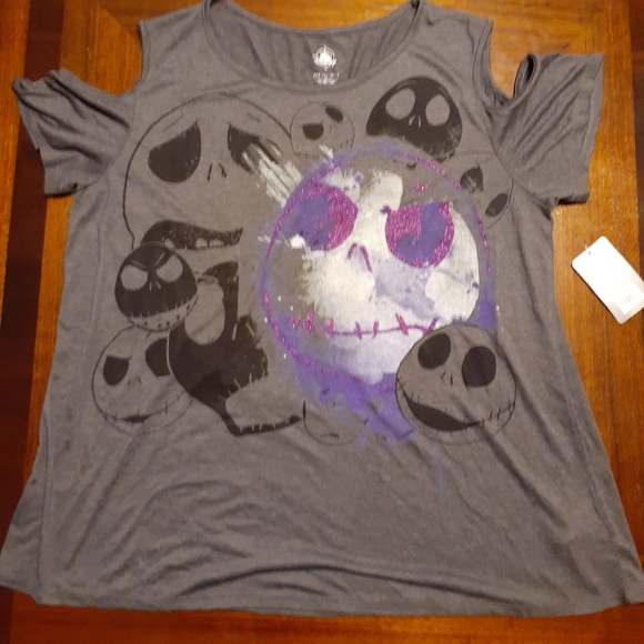 Disney Tops - The Nightmare Before Christmas cold shoulder tee